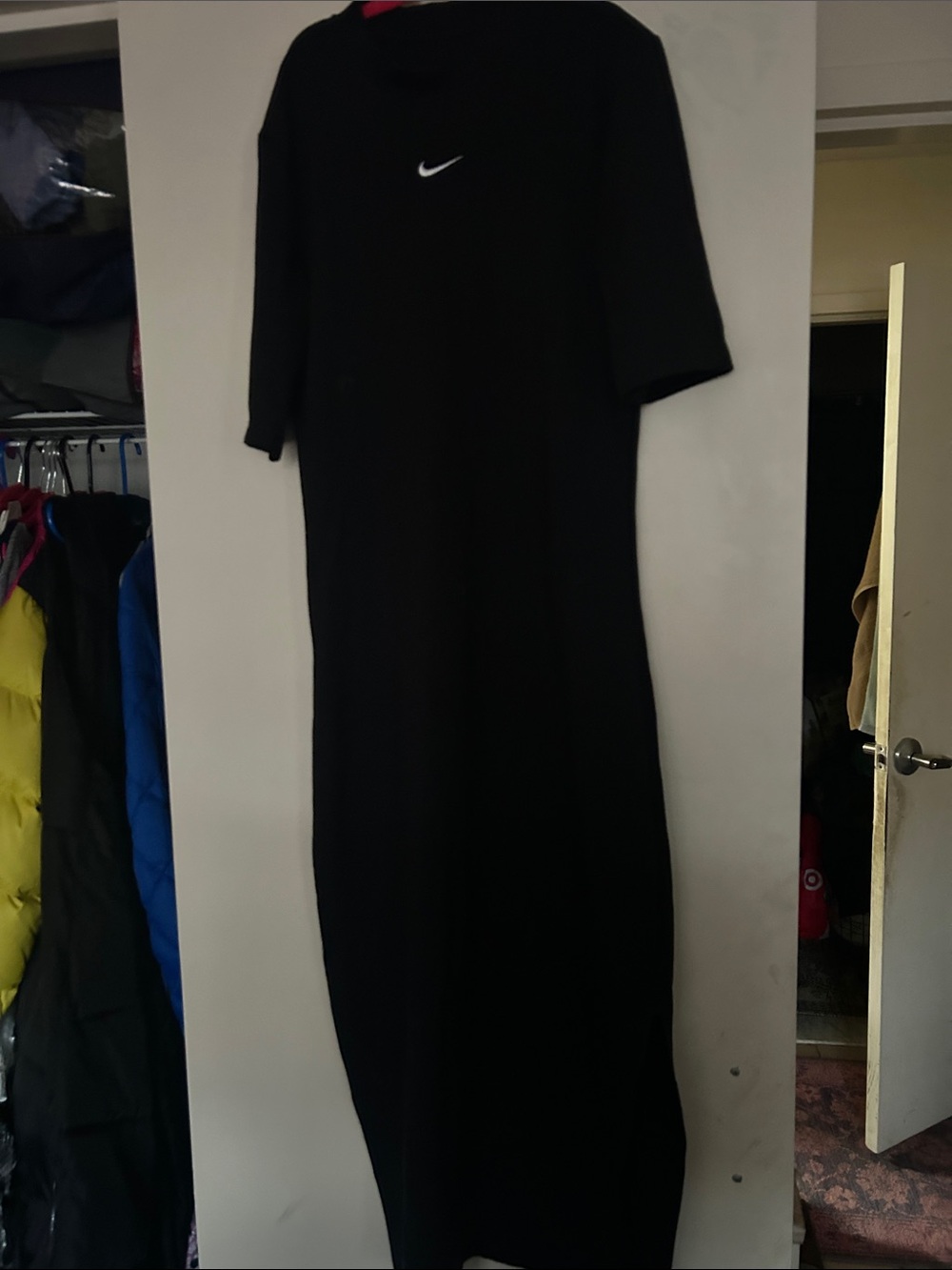 Nike Black Maxi Swoosh Dress